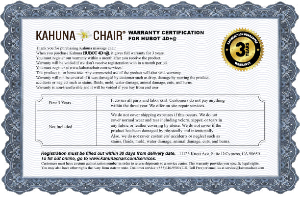 Kahuna Massage Chair 4D+@ HSL-Track Voice Recognition Zero-Gravity Full-Body Massage Chair, Tablet Remote Hubot4D HM-078 - Champaign