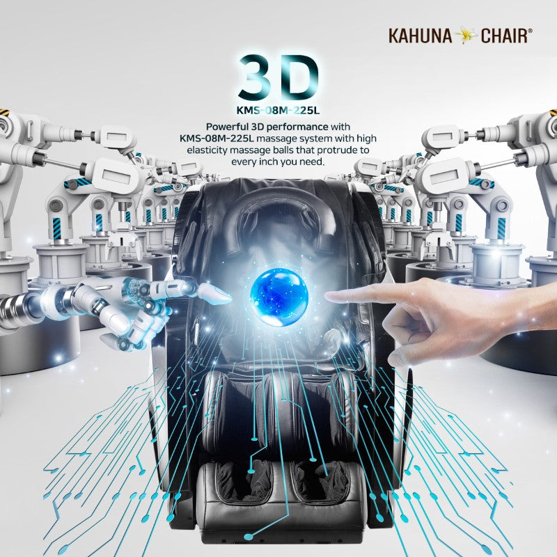 Kahuna Massage Chair 4D+@ HSL-Track Voice Recognition Zero-Gravity Full-Body Massage Chair, Tablet Remote Hubot4D HM-078 - Champaign
