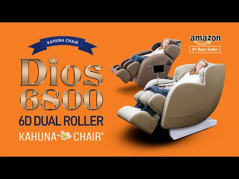 Dios Massage Chair 6D Dual Core Air Roller SL-track Dios-6800 Black/Gray